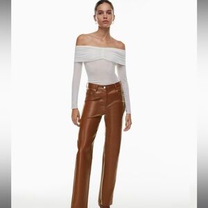 Wilfred Aritzia Faux Leather Melina Pants